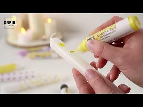 Комплект "Бои за свещи 2броя Kreul 29ml + свещ"