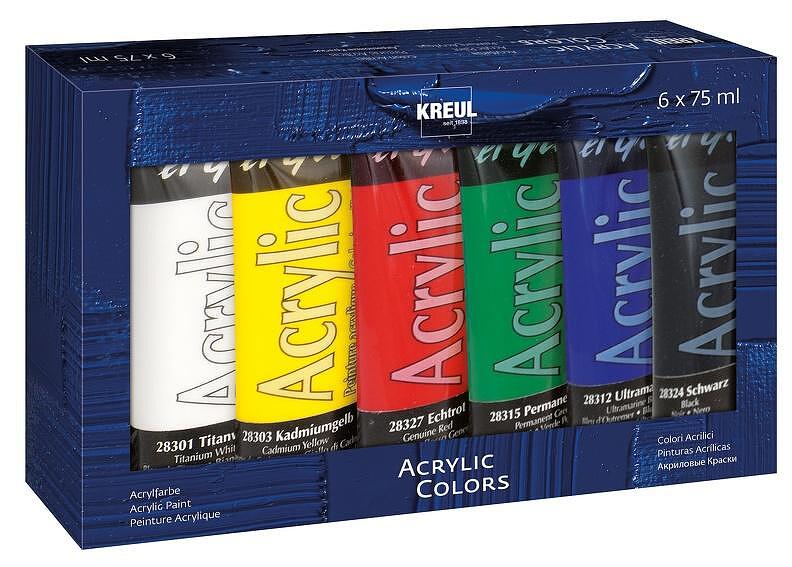 KREUL el Greco Acrylic 75 ml Комплект от 6 цвята