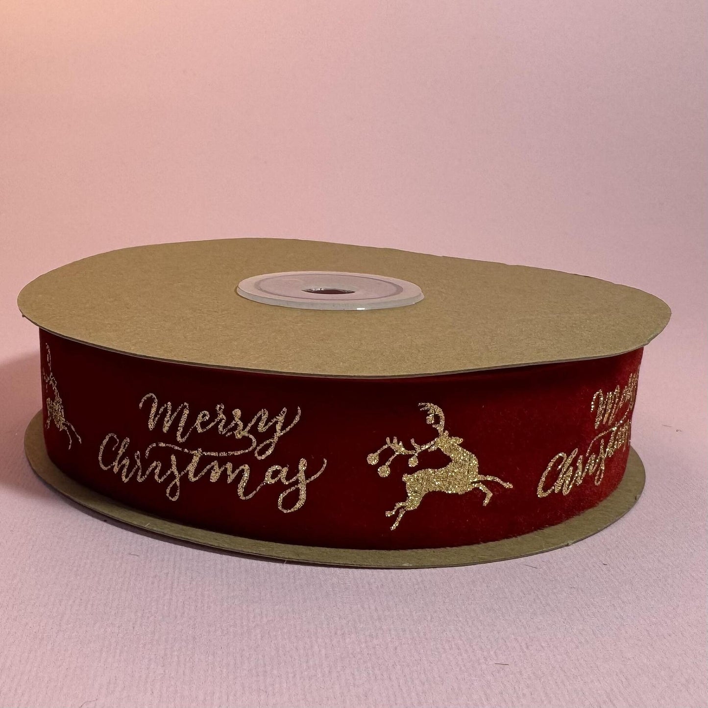 Панделка кадифе Merry Christmas 2.5cm/10y