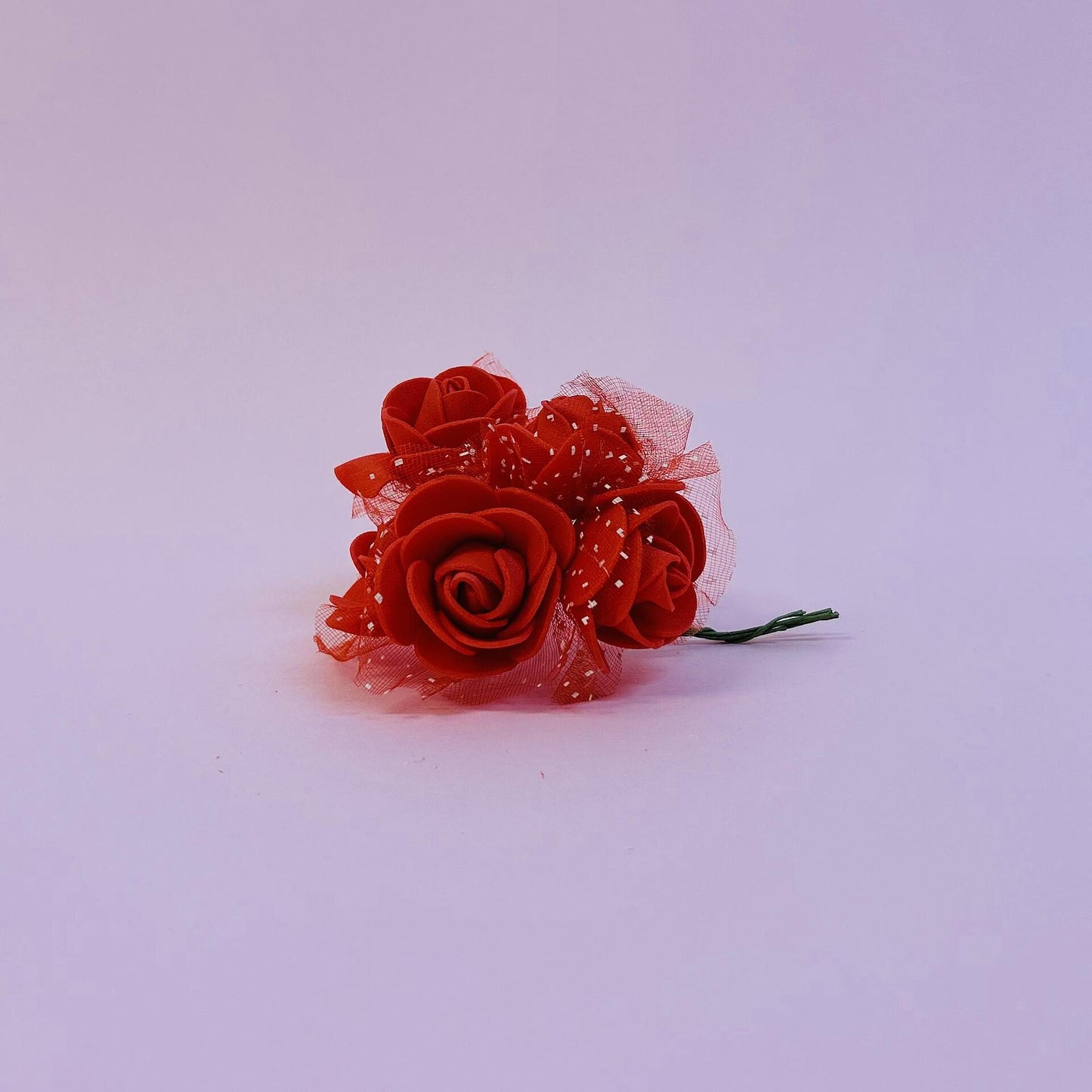 Роза фоам с тюл