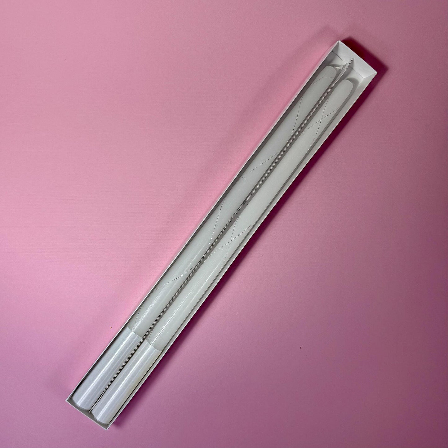 Свещи сребърна или златна нишка прави 45см