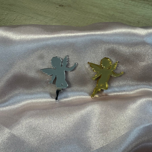 Акрилен ангел 6см от огледален плексиглас