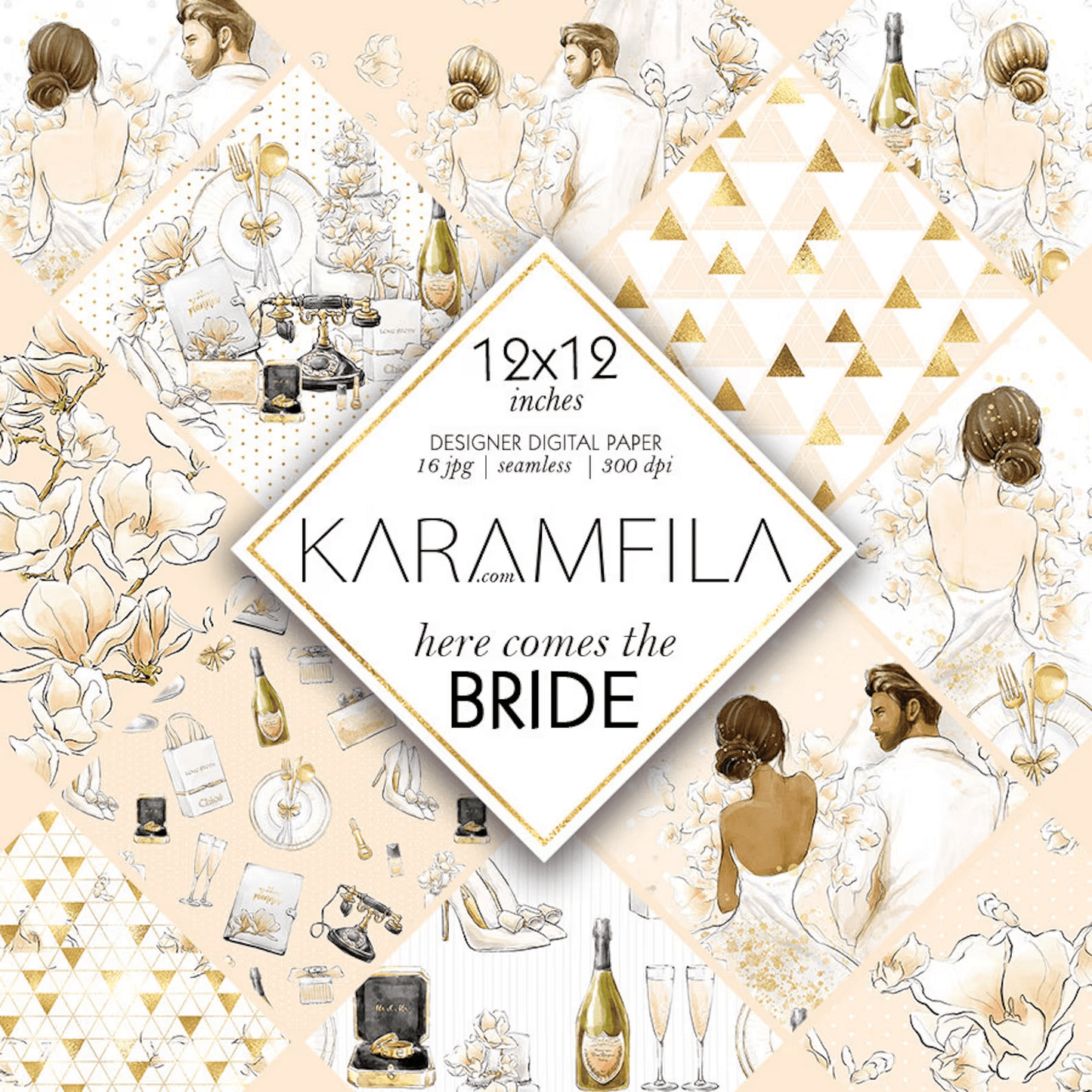 Дизайнерски хартии "Bride"