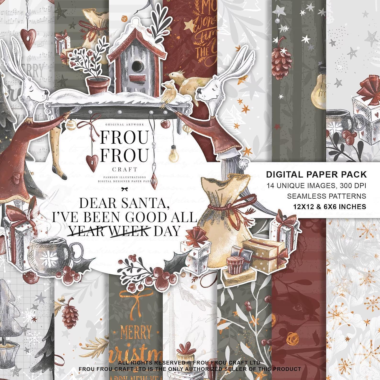 Дизайнерска хартия Dear Santa - коледни писма и праздници