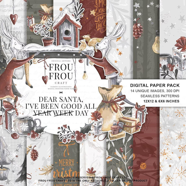 Дизайнерска хартия Dear Santa - коледни писма и праздници