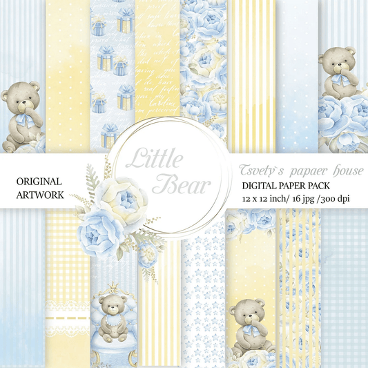 Дизайнерски хартии "Little bear"