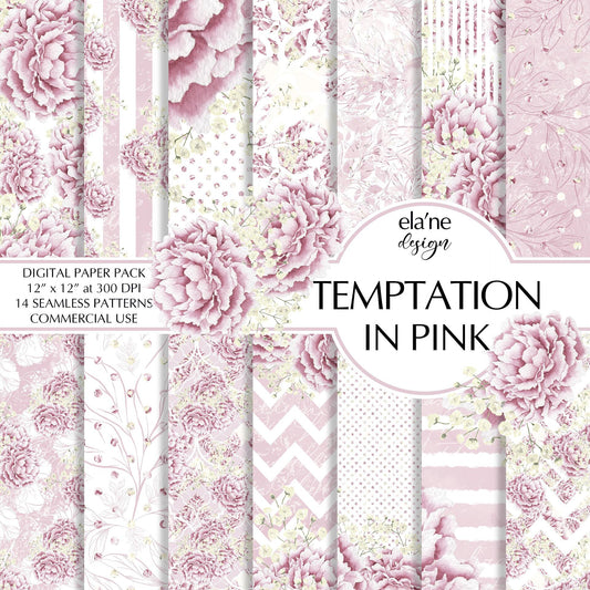 Дизайнерски хартии "Temptation in pink"