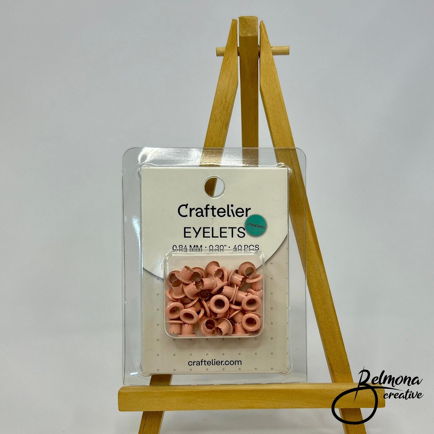 Капси/айлети Craftelier 0.84mm/40бр Розова пудра