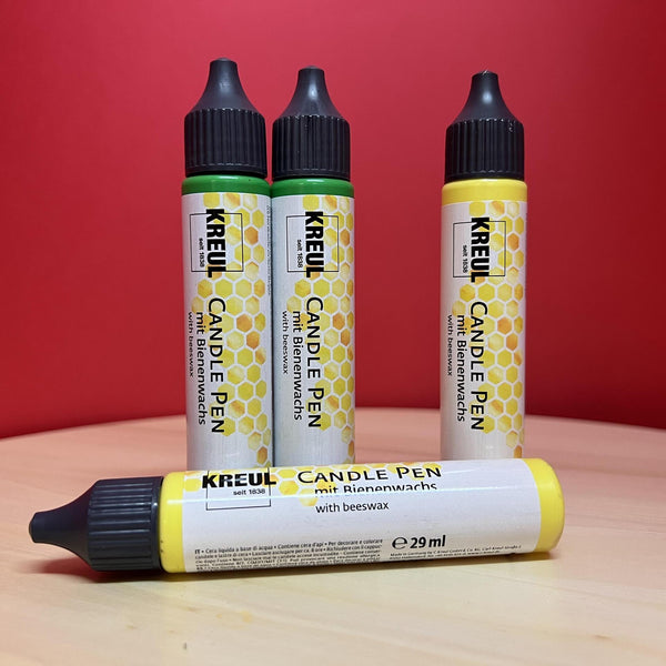 Комплект "Бои за свещи 4броя Kreul 29ml + свещ"