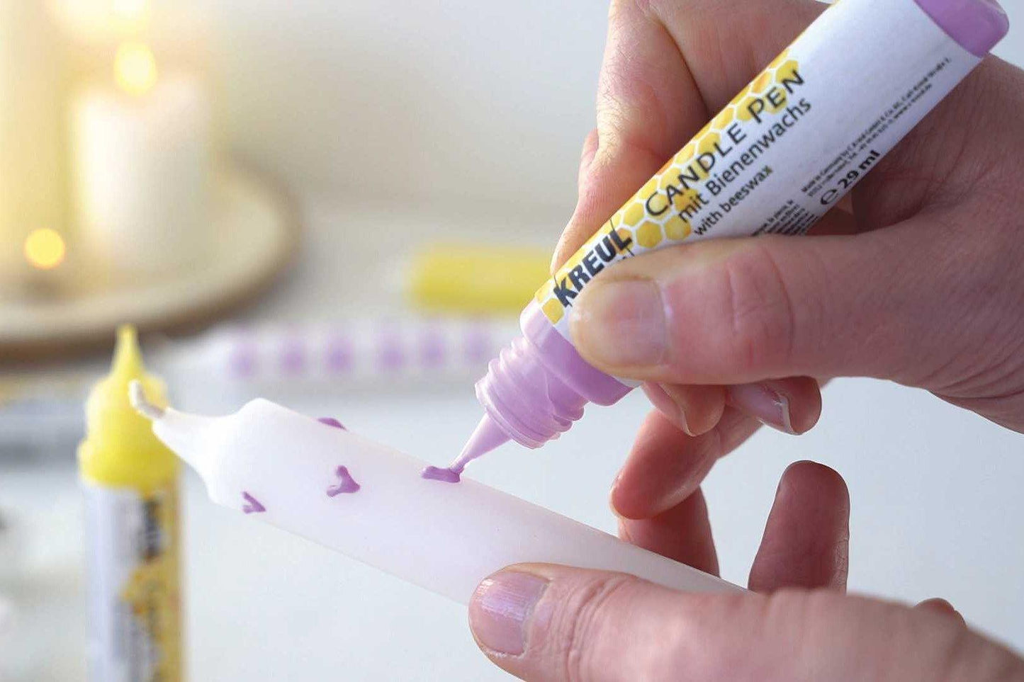 Комплект "Бои за свещи 2броя Kreul 29ml + свещ"