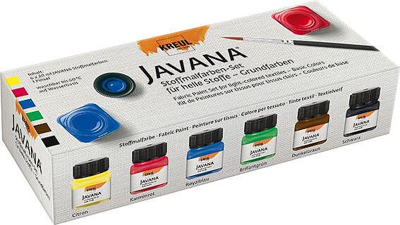 KREUL Javana Fabric Paint  Комплект бои за светъл текстил