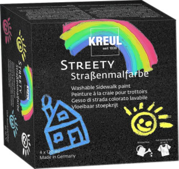 KREUL Kомплект бои за тротоари Streety 4 x 120 ml