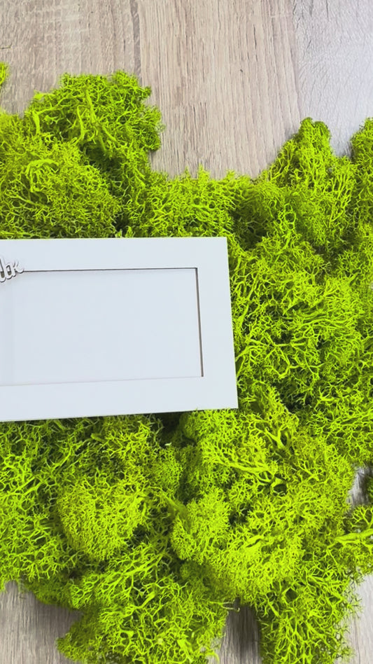 Комплект рамки от бирен картон с надпис и  магнит, 5 броя рамки в опаковка