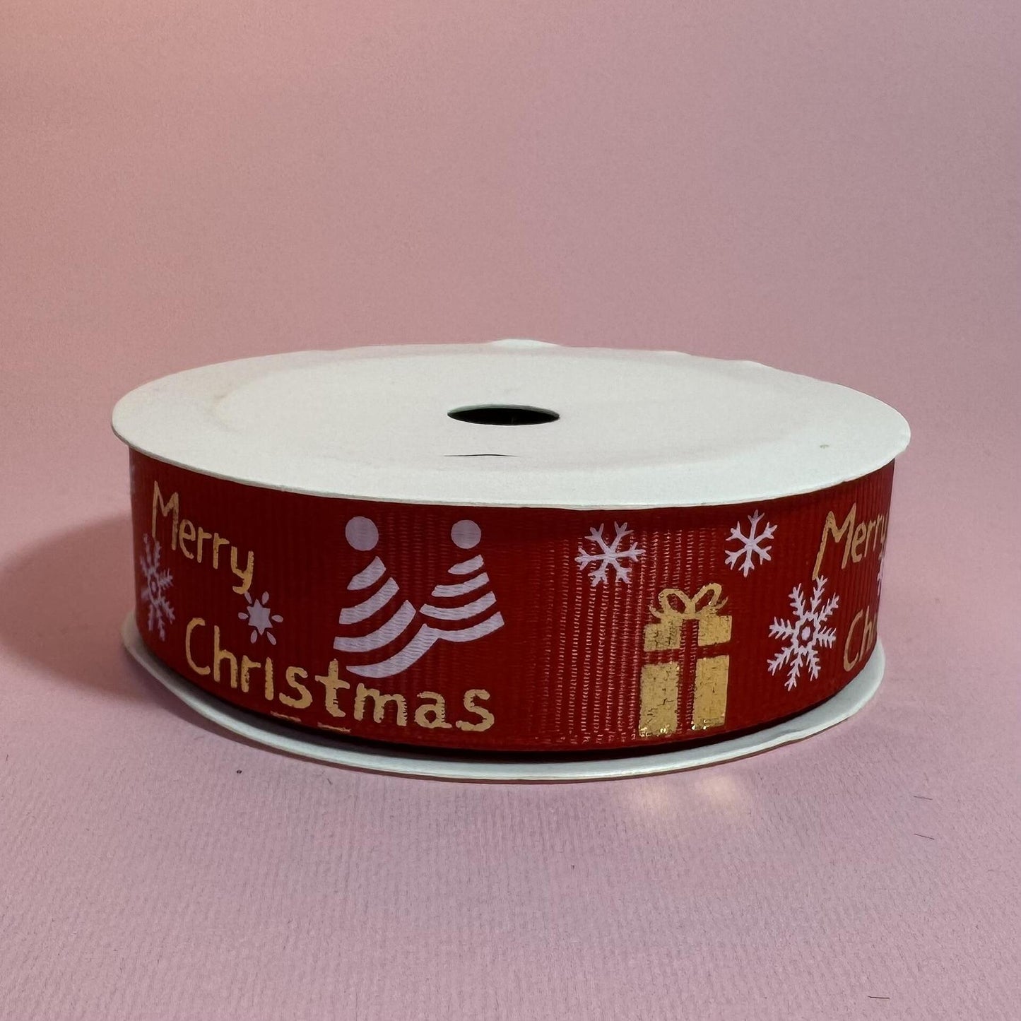 Рипсена панделка Merry Christmas 2.5cm/10y