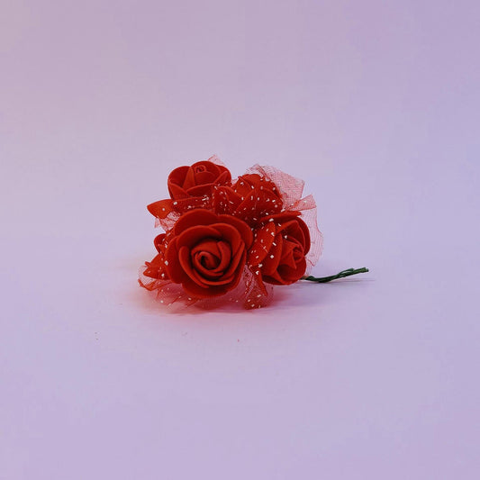 Роза фоам с тюл