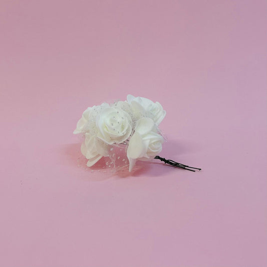 Роза фоам с тюл