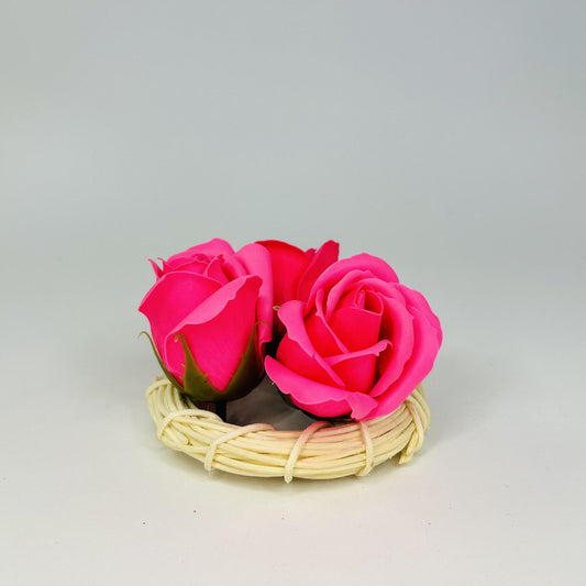 Сапунени рози искрящо розово