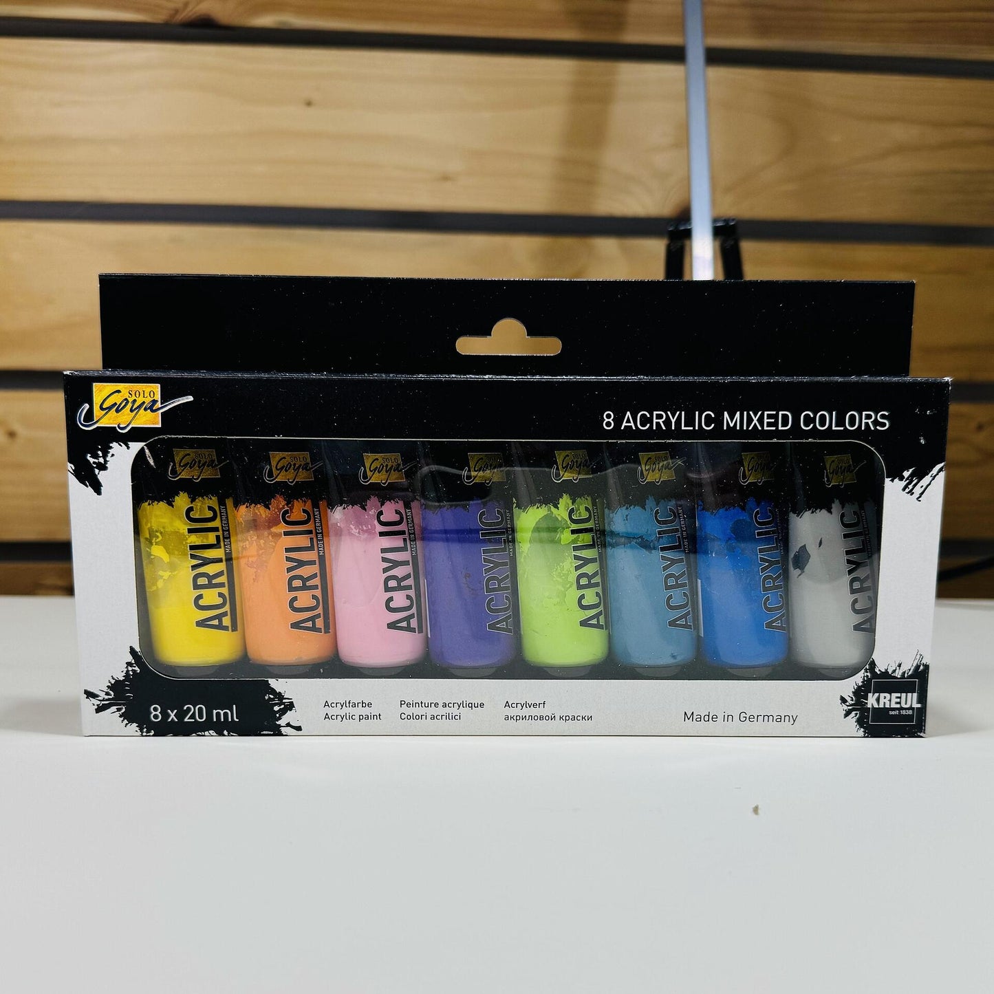 Комплект акрилни бои от 8 цвята SOLO GOYA Acrylic 20 ml