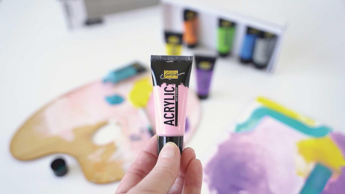 Комплект акрилни бои от 8 цвята SOLO GOYA Acrylic 20 ml